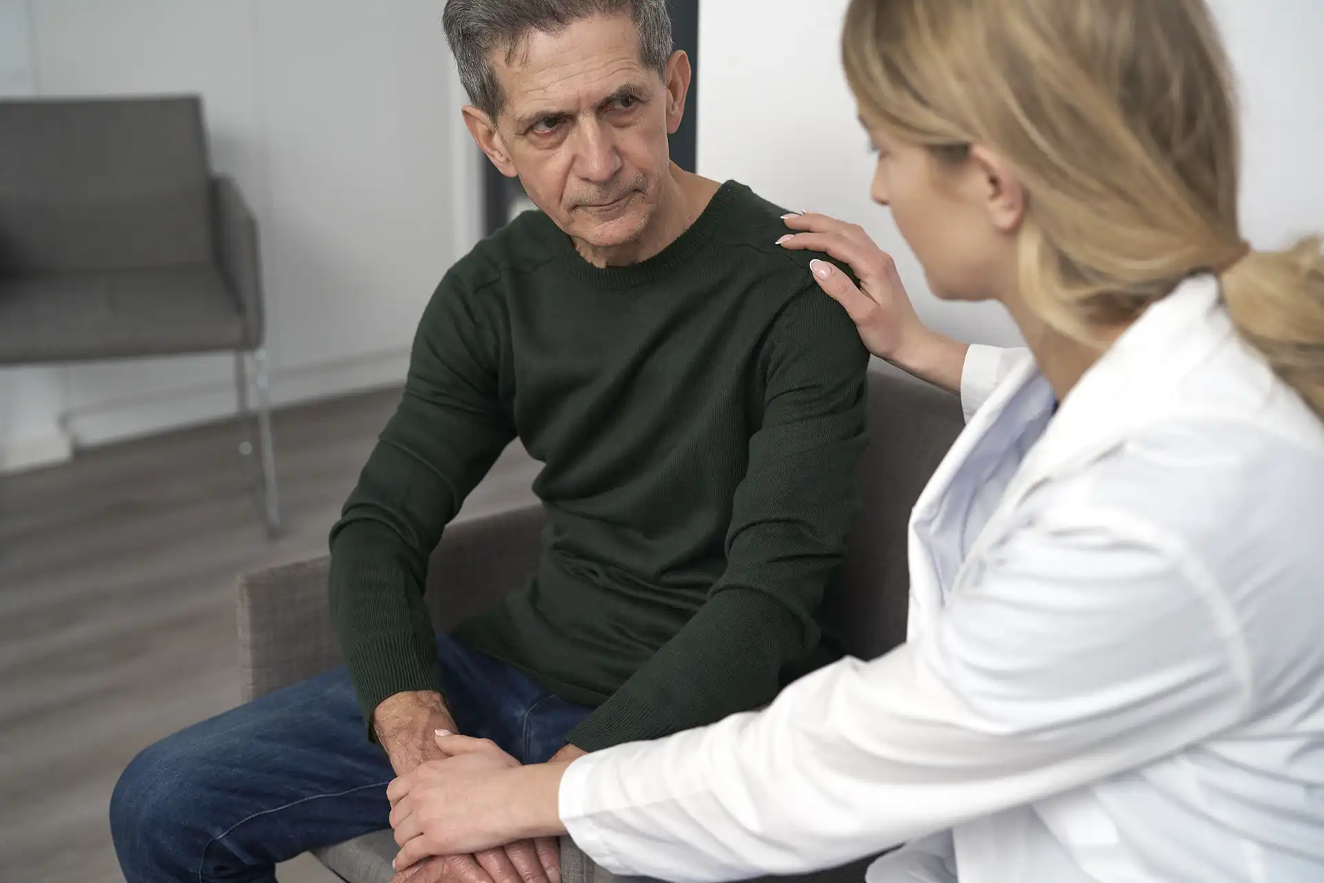 Newly diagnosed with non-Hodgkin lymphoma.