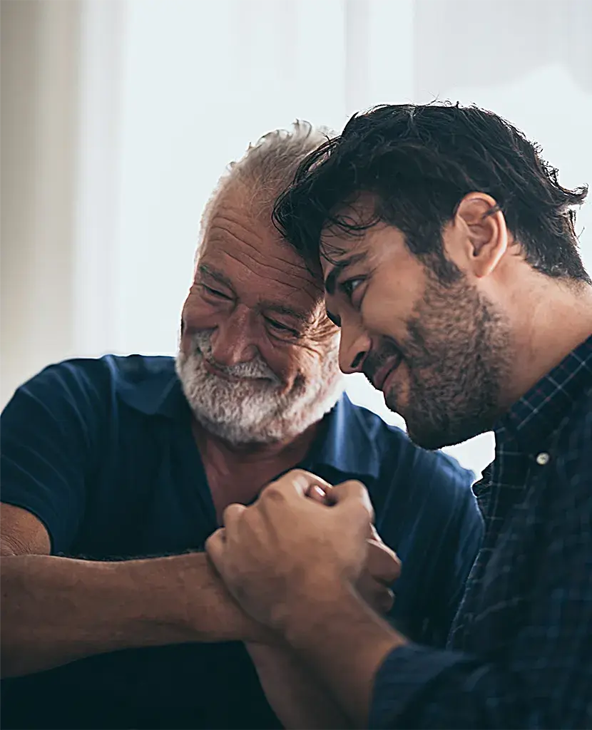 A father and son
